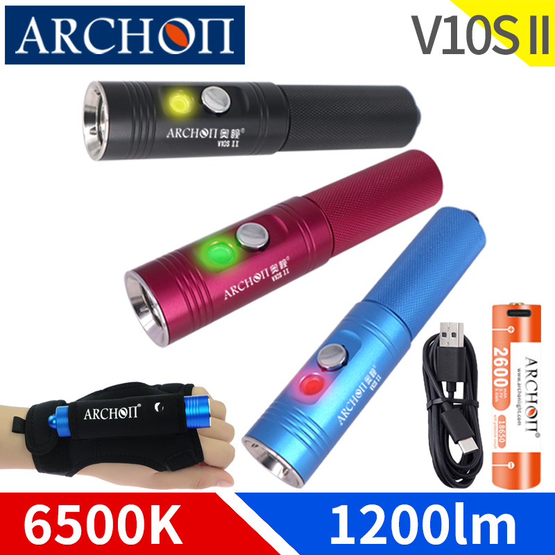 Underwater Flashlight - Archon v10s ii mergulho luz lanterna