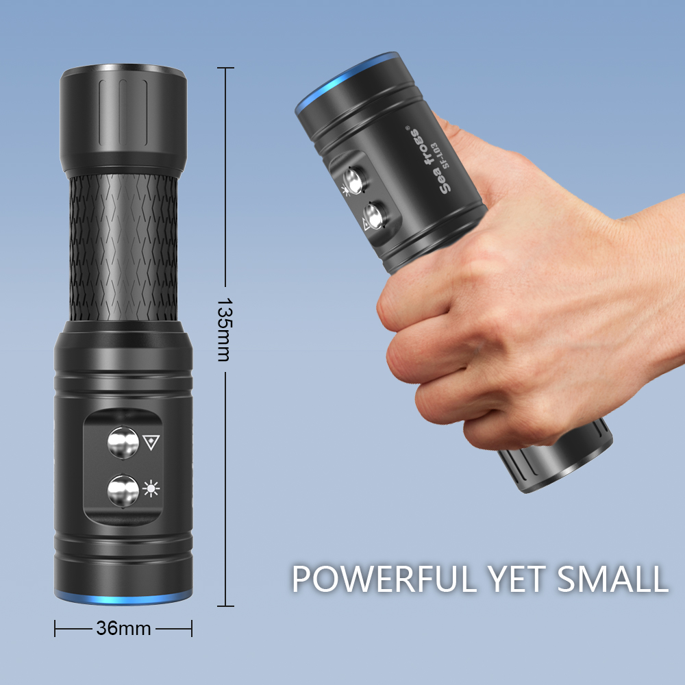 Strbea 1000 lumens lanterna le - Underwater Flashlight avaliação e preço